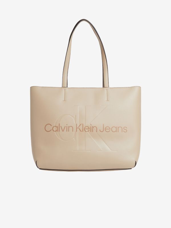 Calvin Klein Jeans Calvin Klein Jeans Torba na zakupy Beżowy