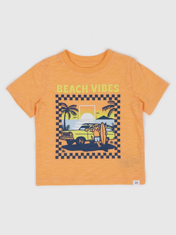 GAP GAP Beach Vibes Koszulka dziecięce Pomarańczowy