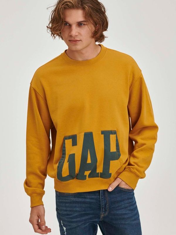 GAP GAP Logo Bluza Żółty