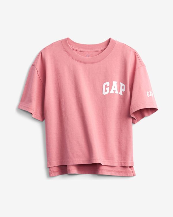 GAP GAP Logo Koszulka dziecięce Różowy