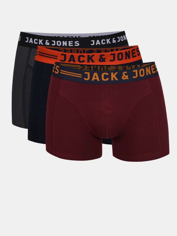 Jack & Jones Jack & Jones Lichfield 3-pack Bokserki Czerwony