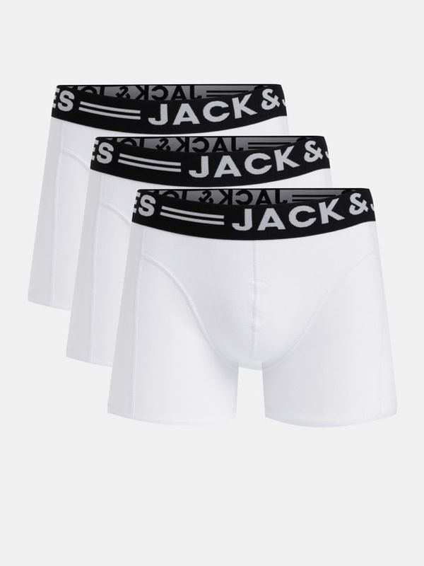 Jack & Jones Jack & Jones Sense 3-pack Bokserki Biały