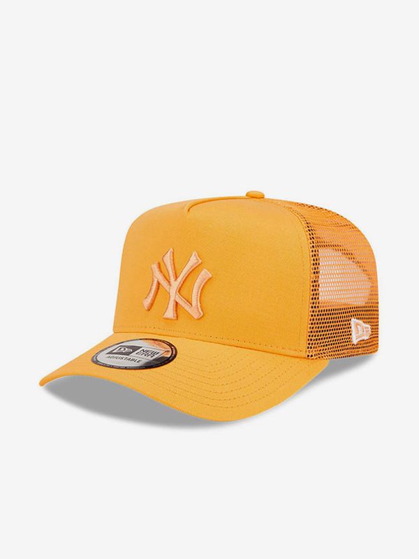 New Era New Era New York Yankees Tonal Mesh A-Frame Trucker Czapka z daszkiem Pomarańczowy