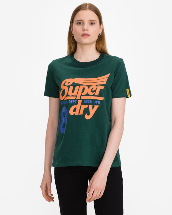 SuperDry SuperDry Collegiate Cali State Koszulka Zielony