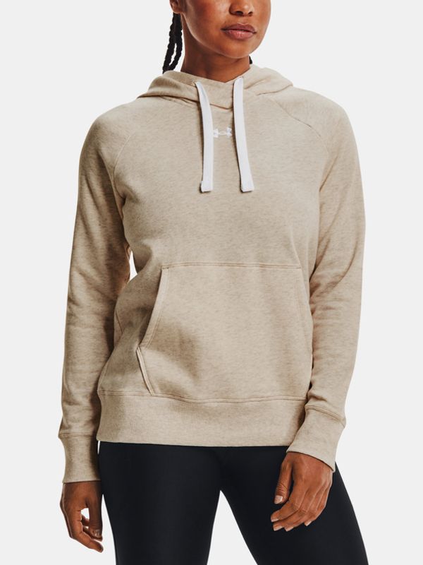 Under Armour Under Armour Rival Fleece HB Hoodie Bluza Brązowy
