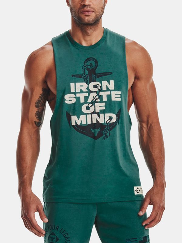 Under Armour Under Armour UA Project Rock State Of Mind Muscle Podkoszulek Zielony