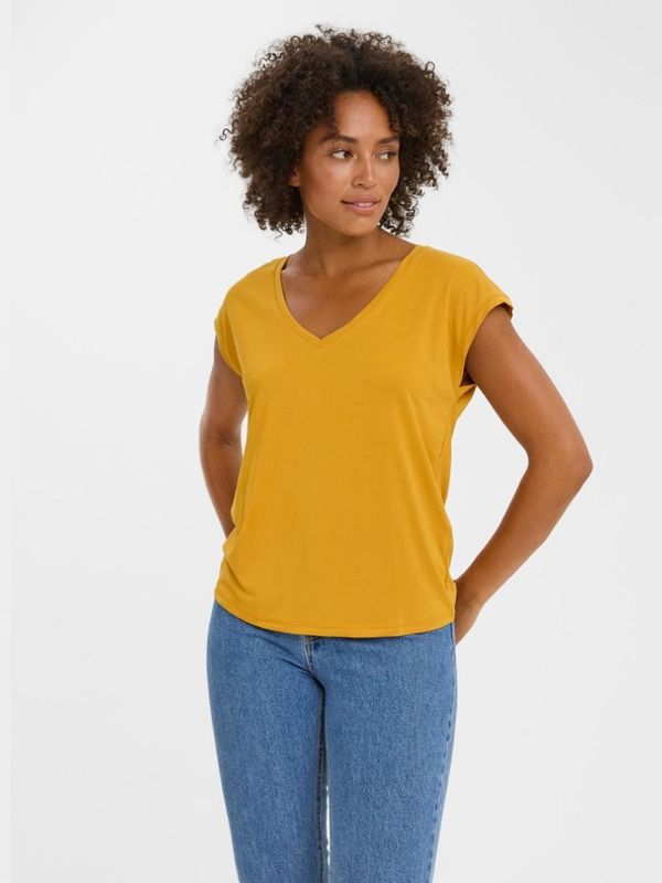 Vero Moda Vero Moda Filli Koszulka Żółty