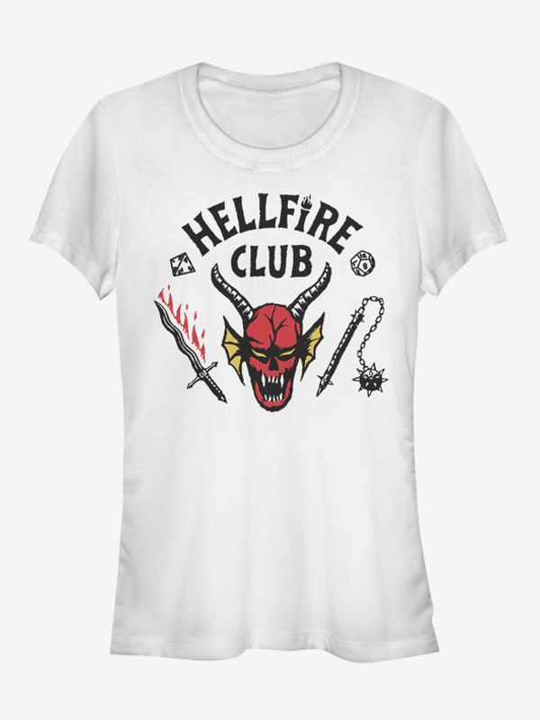 ZOOT.Fan ZOOT.Fan Netflix Hellfire Club Stranger Things Koszulka Biały