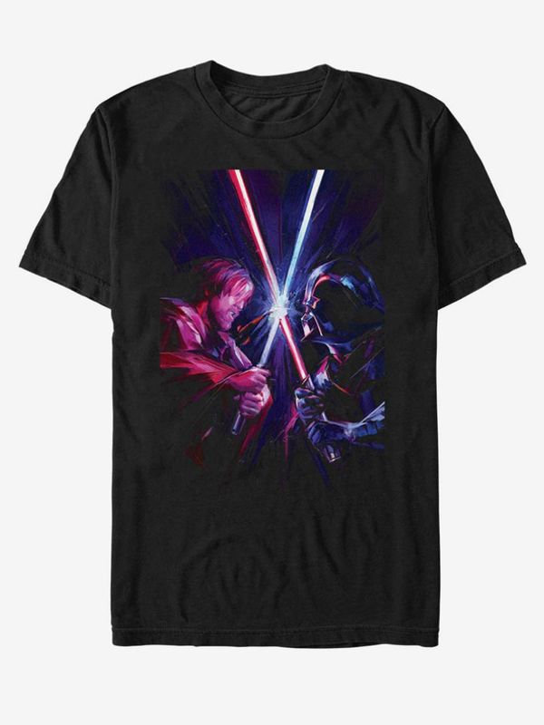 ZOOT.Fan ZOOT.Fan Star Wars Obi Van Kenobi Darth Vader Koszulka Czarny