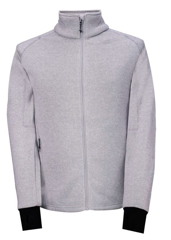 2117 2117 - OBBY- Men's flatfleece sweater/sweatshirt, light gray