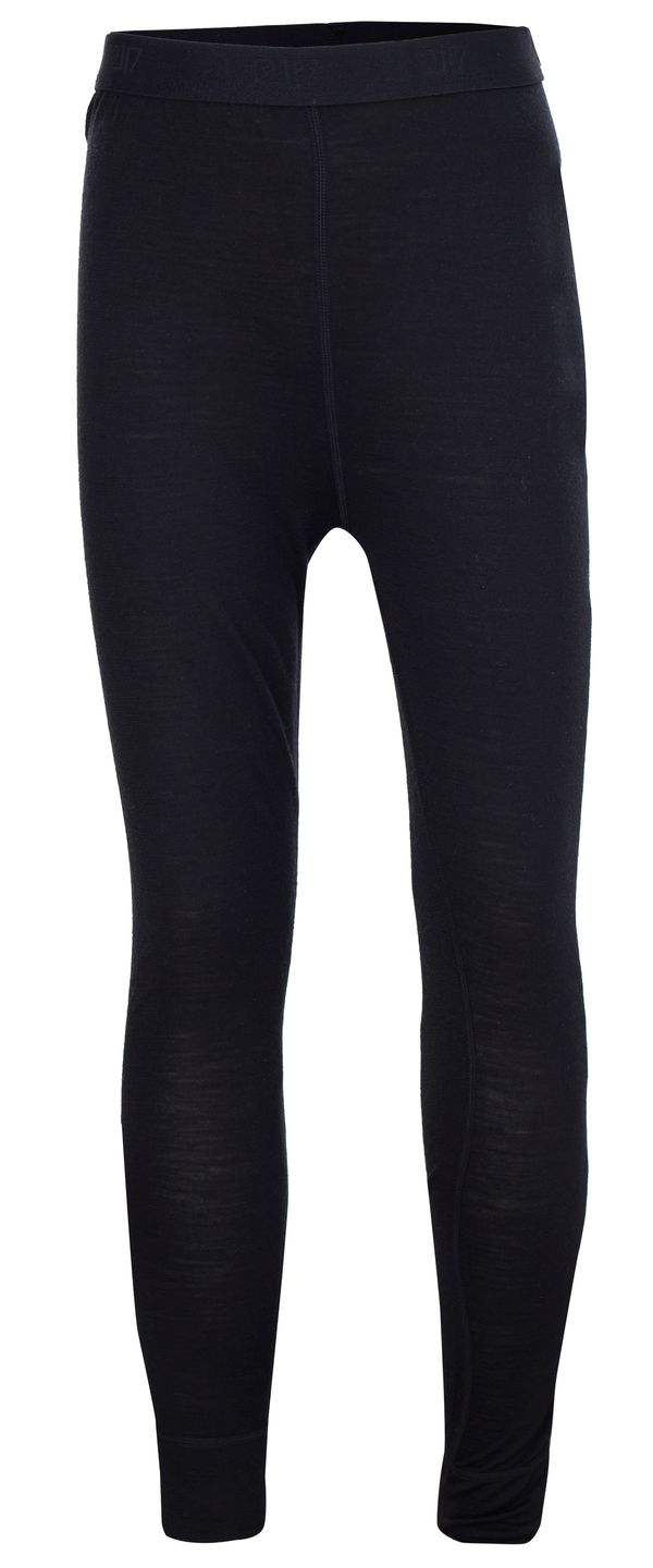 2117 ULLÅNGER - ECO junior spodní 1/1 kalhoty z merino vlny, černá