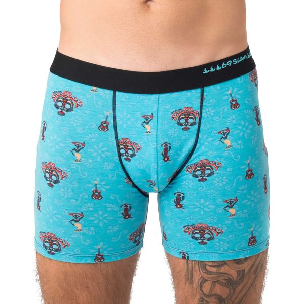 69SLAM Men's boxers 69SLAM fit bamboo day of the dead (MPBDOF-BB)