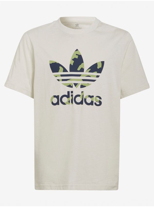 Adidas Cream Children's T-Shirt adidas Originals - unisex