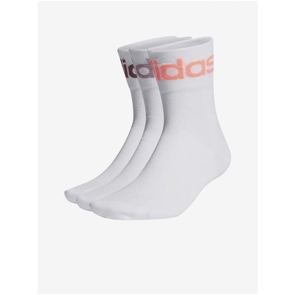 Adidas Set of three pairs of socks in white adidas Originals - unisex