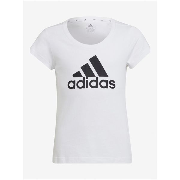 Adidas White Girls' T-Shirt adidas Performance - unisex