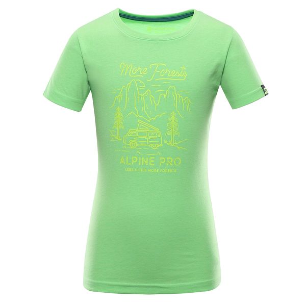 ALPINE PRO Children's T-shirt ALPINE PRO FRAMO neon green variant PA