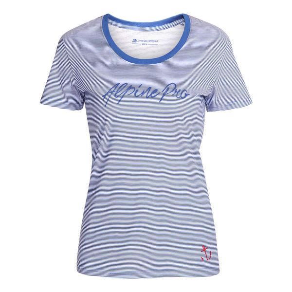 ALPINE PRO Dámské bavlněné tričko ALPINE PRO MAARA classic blue varianta pa