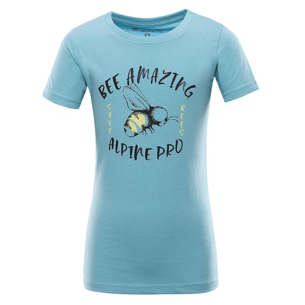 ALPINE PRO Dětské triko z organické bavlny ALPINE PRO EKOSO milky blue varianta pa
