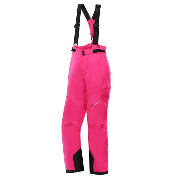 ALPINE PRO Kids ski pants with membrane ALPINE PRO ANIKO 5 pink glo