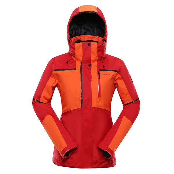 ALPINE PRO Ladies Ski Jacket with Membrane PTX ALPINE PRO MALEFA dk.red