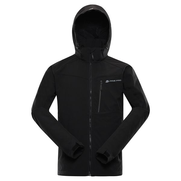ALPINE PRO Men's softshell jacket with membrane ALPINE PRO LANC black