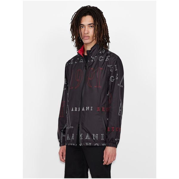 Armani ARMANI EXCHANGE Red-black men patterned double-sided lightweight jacket Armani Exchang - Men