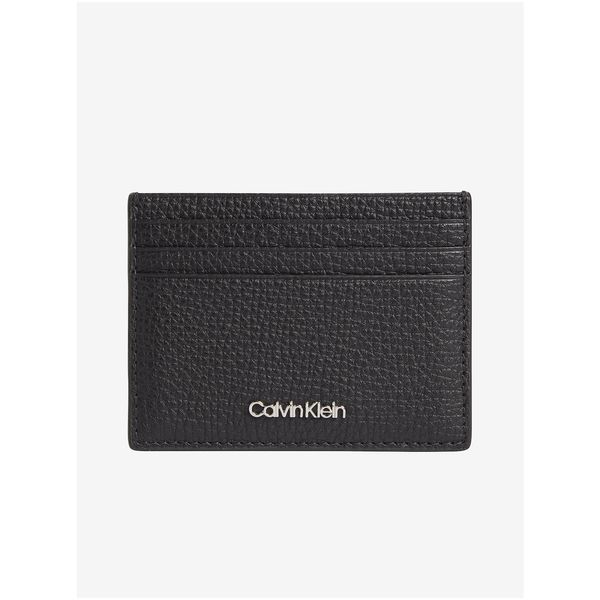 Calvin Klein Calvin Klein Black Leather Credit Card Case - Men