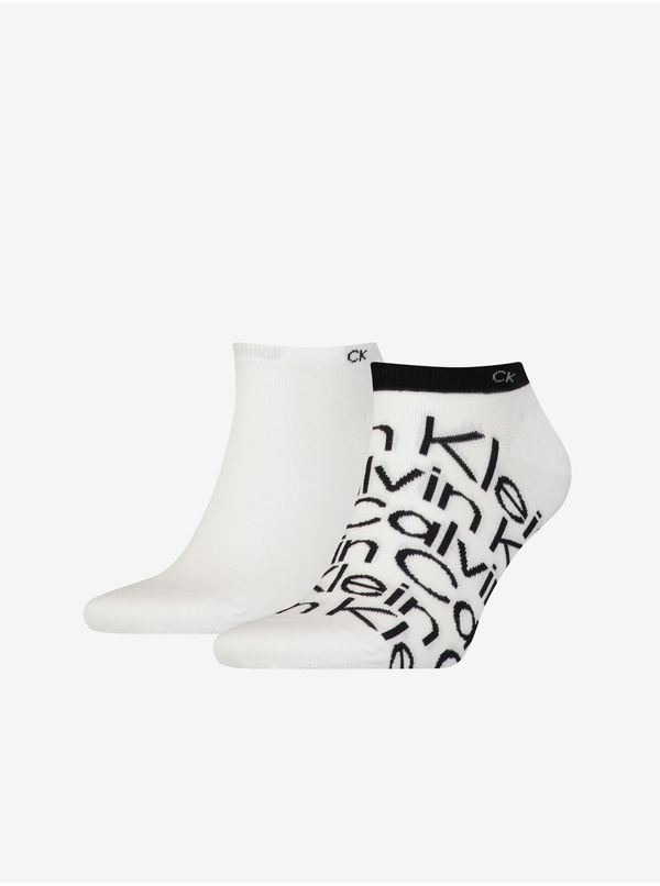 Calvin Klein Calvin Klein Set of two pairs of men's patterned socks in white Calvin K - Men