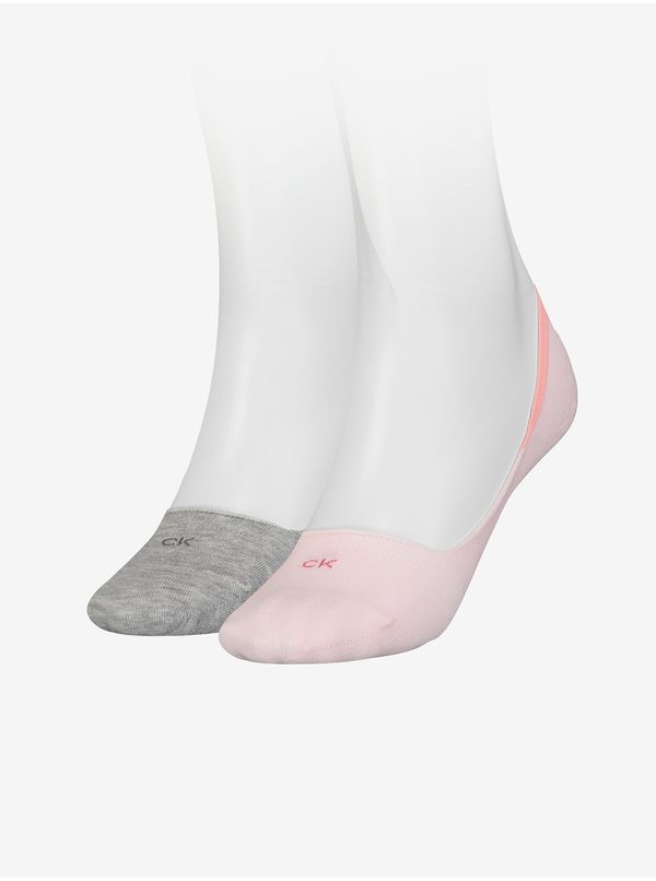 Calvin Klein Calvin Klein Set of two pairs of women's socks in gray and pink Calvin Kle - Ladies