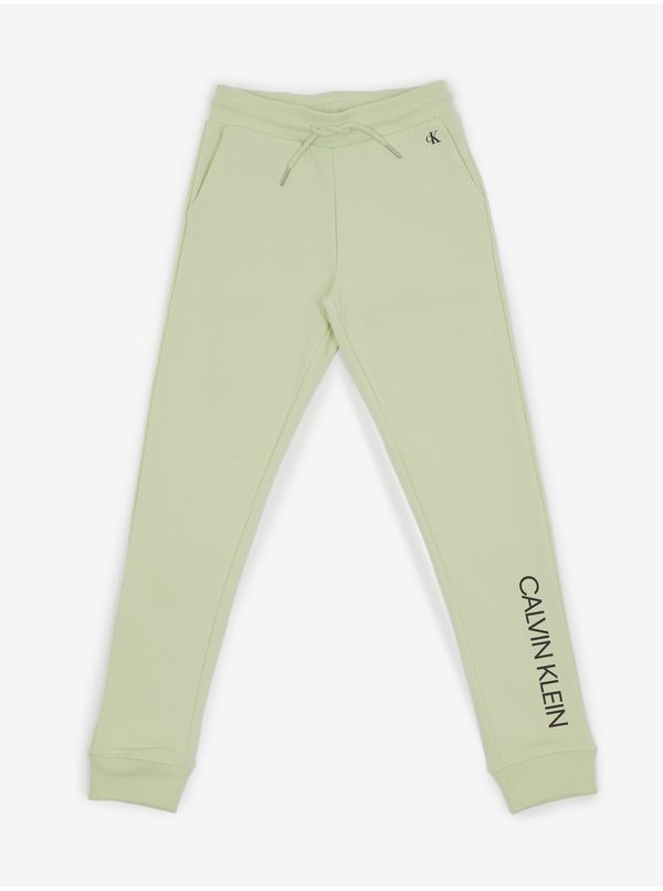 Calvin Klein Light Green Girls' Sweatpants Calvin Klein - Girls