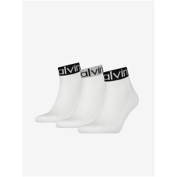 Calvin Klein Set of three pairs of white men's socks Calvin Klein - Men