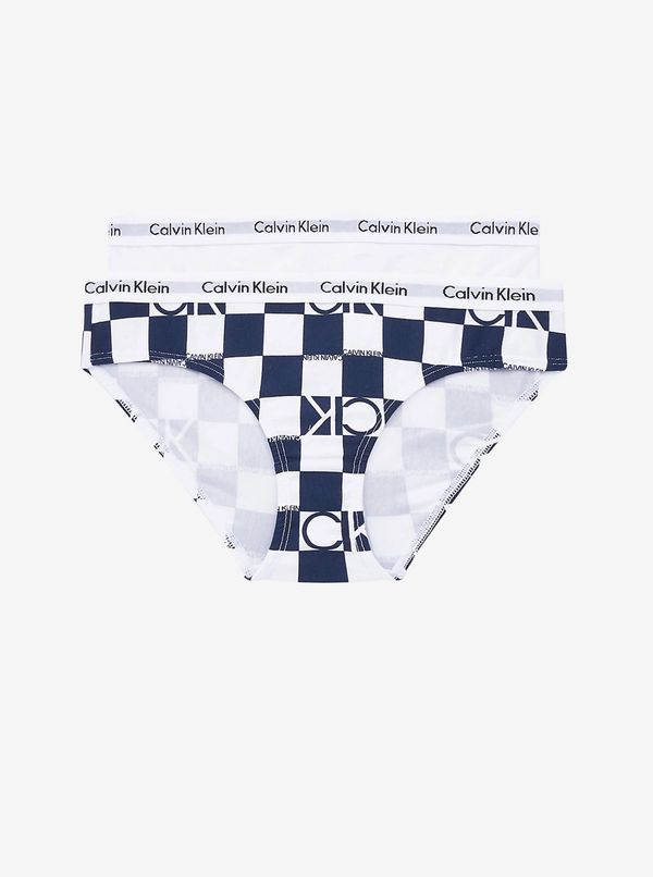 Calvin Klein Set of two girly panties in white and blue Calvin Klein Underw - unisex