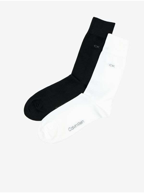 Calvin Klein Set of two pairs of men's socks in white and black Calvin Klein - Men