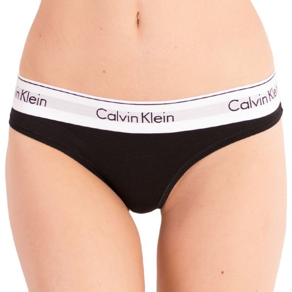 Calvin Klein Women's thongs Calvin Klein black (QF5117E-001)
