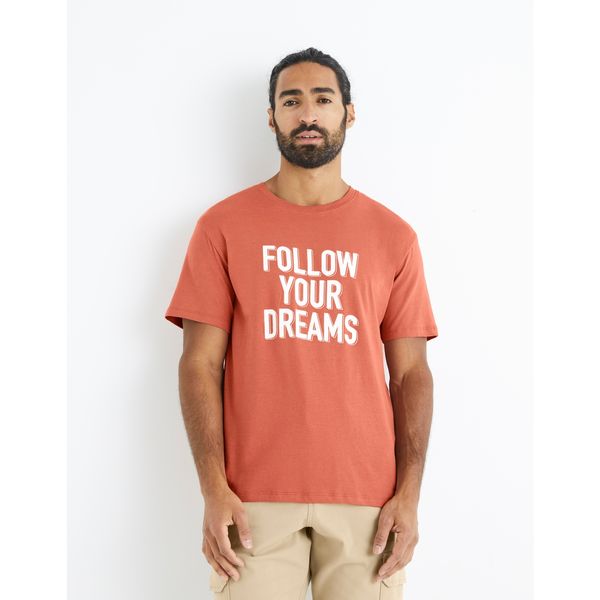 Celio Celio Cotton T-shirt with print - Men