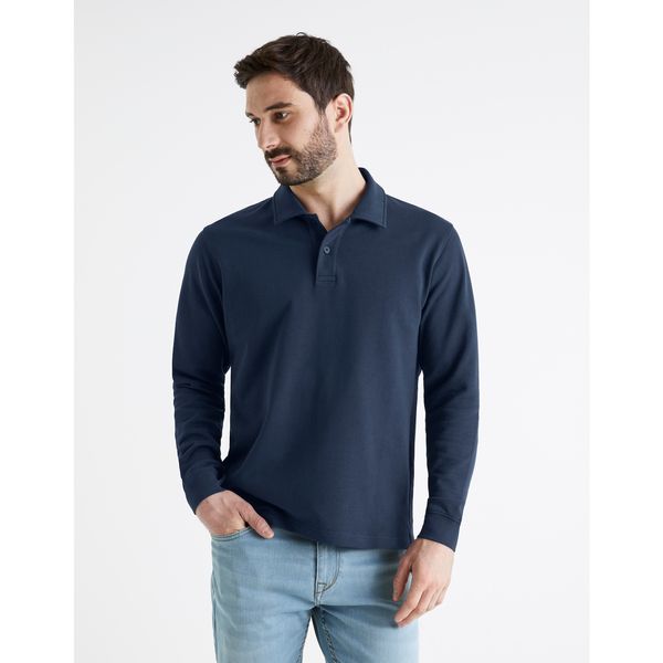 Celio Celio Polo T-Shirt Bemopol with Long Sleeves - Men