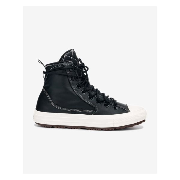 Converse Black Men's Ankle Leather Sneakers Converse Chuck Taylor All Sta - Mens