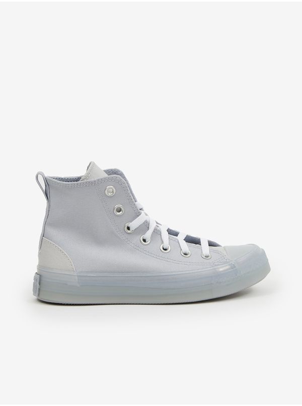 Converse Light Grey Converse Chuck Taylor All St Womens Ankle Sneakers - Ladies