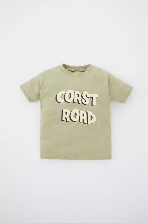 DEFACTO DEFACTO Baby Boy Regular Fit Animal Print Sustainable Short Sleeve T-Shirt