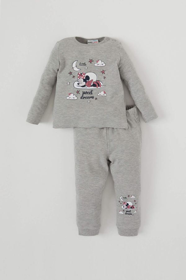 DEFACTO DEFACTO Baby Girl Minnie Mouse Licensed Pajamas Set