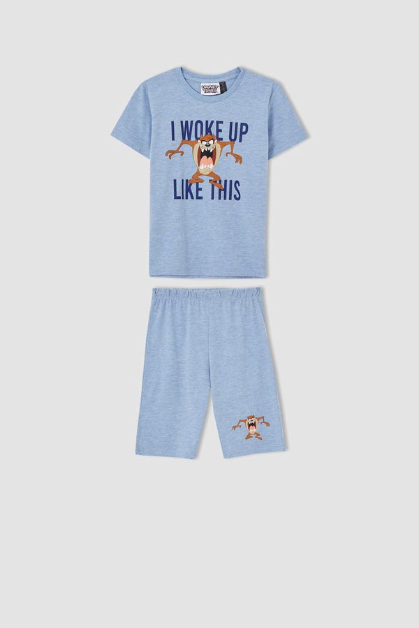DEFACTO DEFACTO Boy Licensed Looney Tunes Short Sleeve T-Shirt And Shorts Pyjamas Set