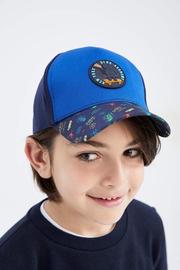 DEFACTO DEFACTO Boy Printed Cotton Cap Hat