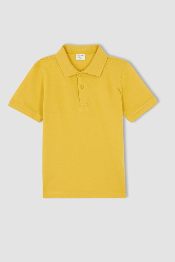 DEFACTO DEFACTO Boy Regular Fit Shirt Collar Short Sleeve T-Shirt