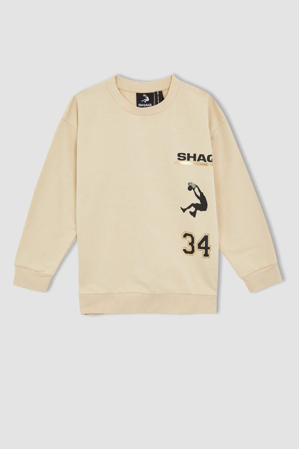 DEFACTO DEFACTO Boy Shaquille O'Neal Licenced Relax Fit Long Sleeve Back Print Sweatshirt