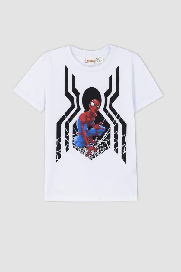 DEFACTO DEFACTO Boy Spiderman Licensed Printed Short Sleeve T-Shirt