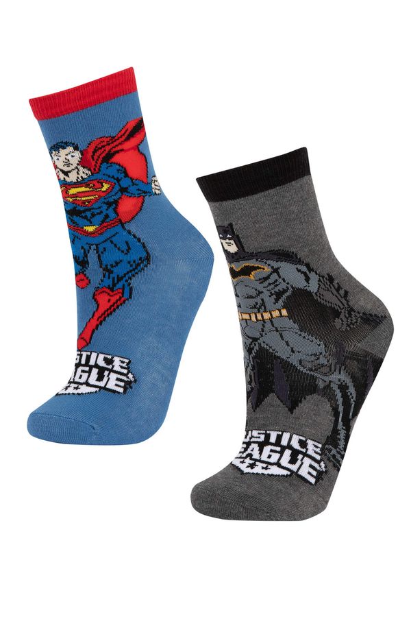 DEFACTO DEFACTO Boys Justice League 2-pack Cotton Long Socks