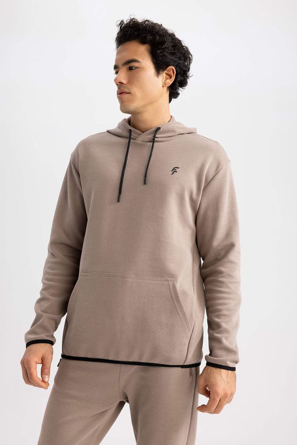 DEFACTO Defacto Fit Standard Fit Hooded Sweatshirt with Pocket