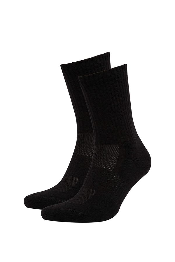 DEFACTO Defacto Fit Women's Basic Cotton 2-Pack Sports Long Terry Socks