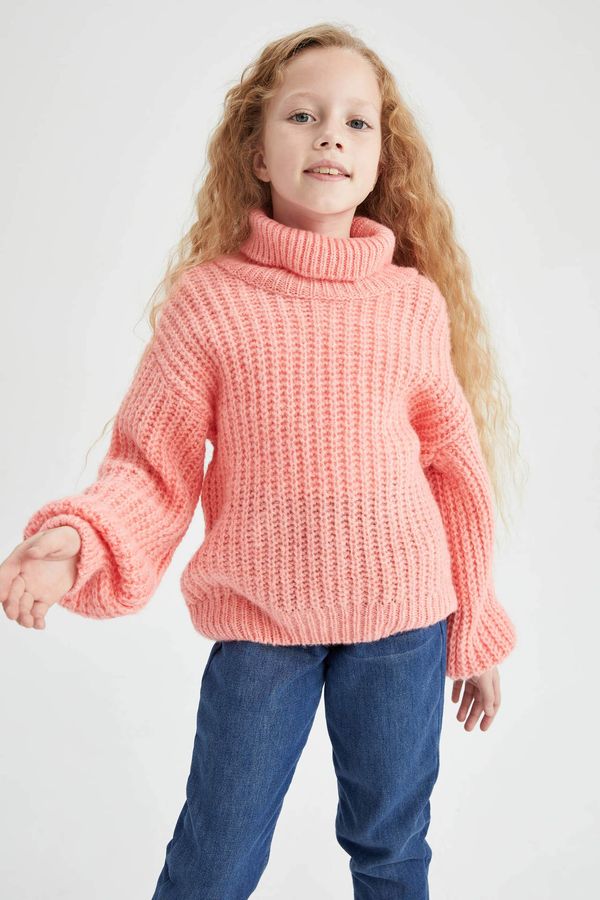 DEFACTO DEFACTO Girls Oversize Fit Turtleneck Sweater