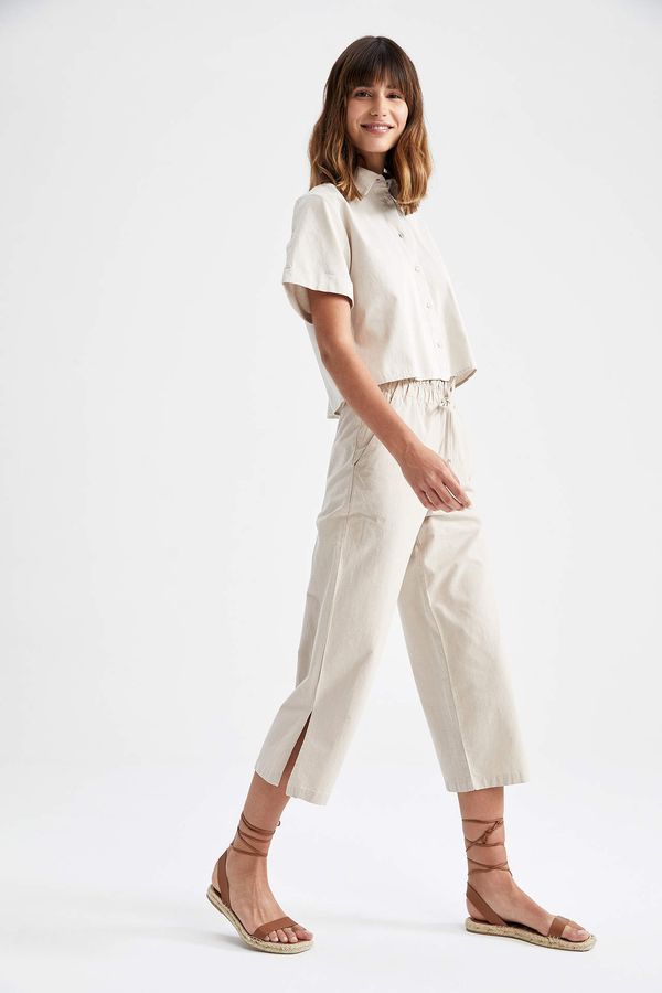 DEFACTO DEFACTO High Waisted Side Splits Culottes